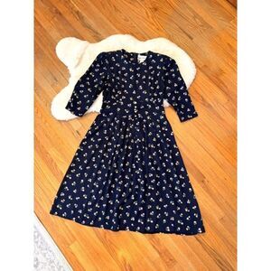 Vintage 90s SL Fashions Midi Floral Sundress Size 14